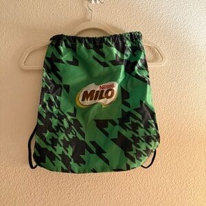 Milo Green Drawstring Bag vintage